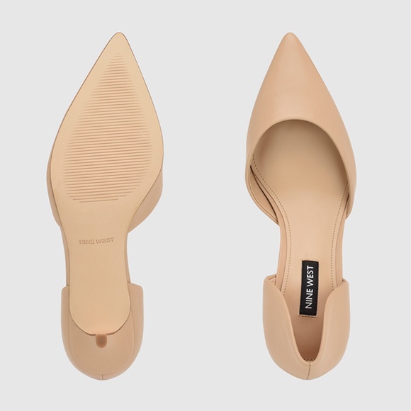 NINE WEST ARIVE D'ORSAY Nude Pointed Toe Pumps - Picture 2 of 7